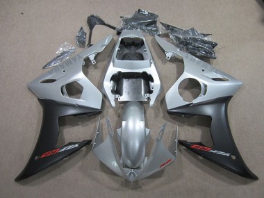 2003-2005 Silver Black Yamaha YZF R6 Bike Fairing