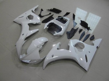 2003-2005 White No Decals Yamaha YZF R6 Motorcycle Fairings