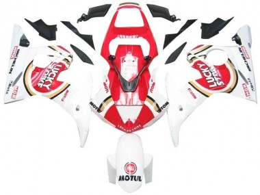 2003-2005 White Red Lucky Strike Yamaha YZF R6 Replacement Fairings