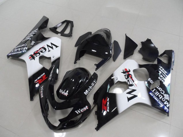 2004-2005 Black West Suzuki GSXR750 Bike Fairing Kit 2004-2005 Black West Suzuki GSXR750 Bike Fairing Kit