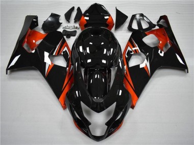 2004-2005 Orange Black Suzuki GSXR 600/750 Motor Bike Fairings