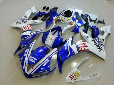 2004-2006 Blue White Red Yamaha YZF R1 Motorcycle Fairings Kits