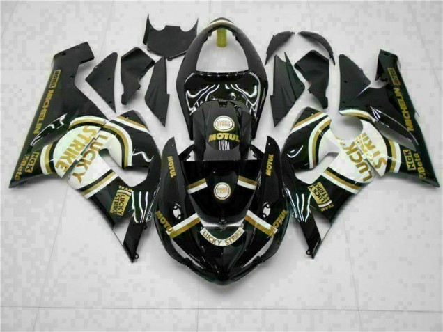 2005-2006 Black Kawasaki ZX6R Motorcycle Fairings 2005-2006 Black Kawasaki ZX6R Motorcycle Fairings