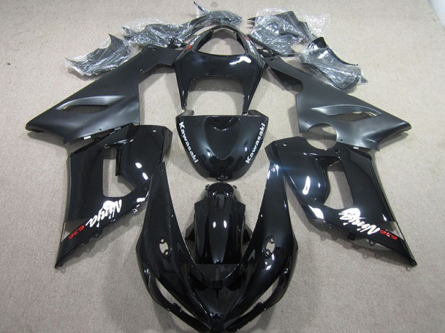 2005-2006 Black Ninja 636 Kawasaki ZX6R Motorcycle Fairing 2005-2006 Black Ninja 636 Kawasaki ZX6R Motorcycle Fairing