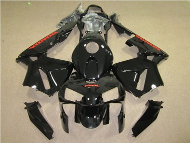 2005-2006 Black Red Honda CBR600RR Motorcycle Fairings