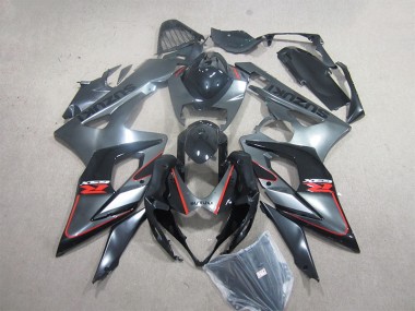 2005-2006 Black Red Suzuki GSXR1000 Motorcycle Fairings Kit