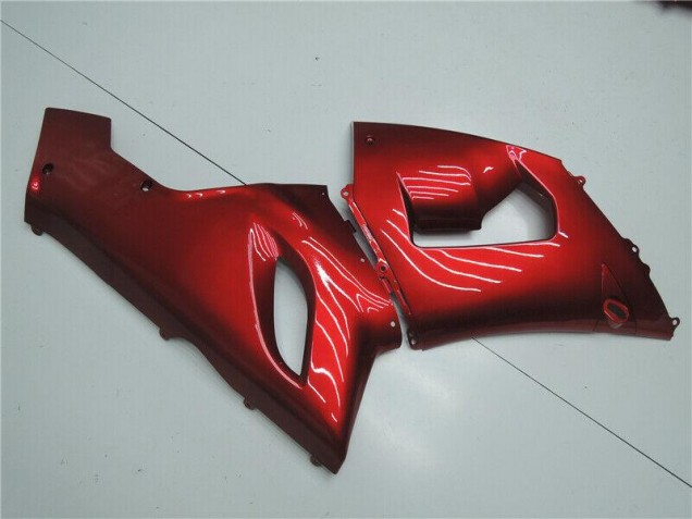 2005-2006 Candy Red Kawasaki ZX6R Motorcycle Fairing Kits 2005-2006 Candy Red Kawasaki ZX6R Motorcycle Fairing Kits