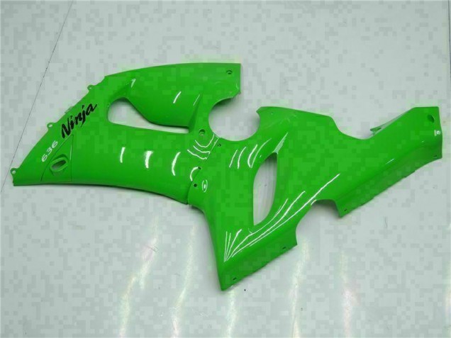2005-2006 Green Kawasaki ZX6R Motorcycle Replacement Fairings 2005-2006 Green Kawasaki ZX6R Motorcycle Replacement Fairings