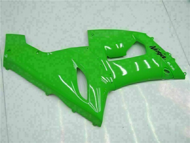 2005-2006 Green Kawasaki ZX6R Motorcycle Replacement Fairings 2005-2006 Green Kawasaki ZX6R Motorcycle Replacement Fairings