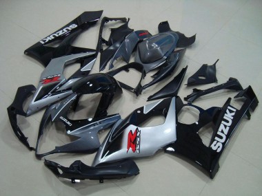 2005-2006 Grey Black Silver Suzuki GSXR 1000 Motorbike Fairing Kits