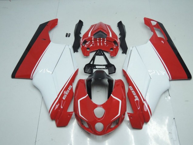 2005-2006 Red White Red Ducati 749 999 Replacement Motorcycle Fairings 2005-2006 Red White Red Ducati 749 999 Replacement Motorcycle Fairings
