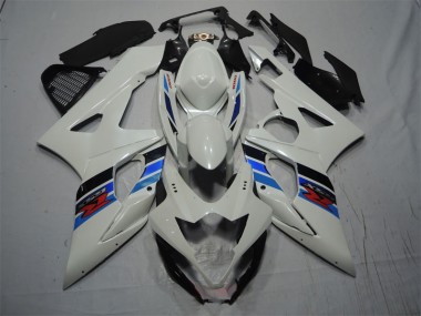 2005-2006 White Blue Suzuki GSXR1000 Motorcycle Fairing Kits