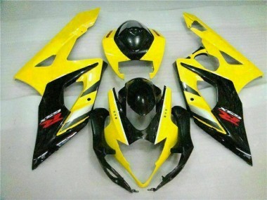 2005-2006 Yellow Black Suzuki GSXR 1000 Motorcycle Fairings Kits