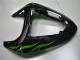 2006-2007 Black Green Flame Kawasaki ZX10R Motorcycle Fairing 2006-2007 Black Green Flame Kawasaki ZX10R Motorcycle Fairing
