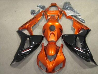 2006-2007 Black Orange Fireblade Honda CBR1000RR Motorbike Fairing