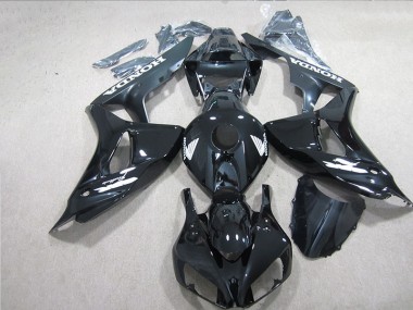 2006-2007 Black White Decal Honda CBR1000RR Motorcycle Fairing Kits
