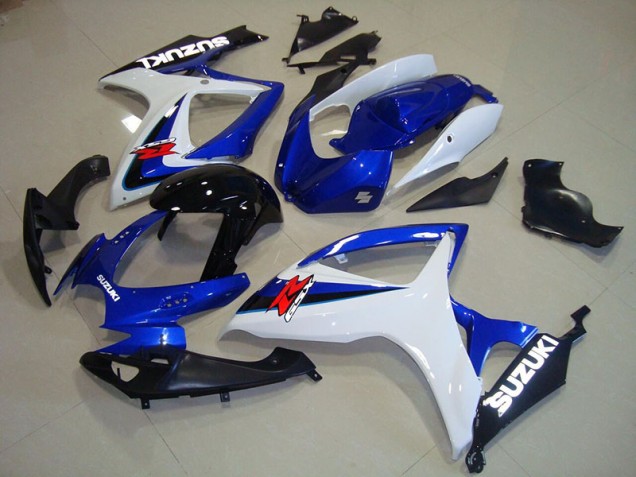 2006-2007 Blue White Black Suzuki GSXR750 Motorcycle Fairings 2006-2007 Blue White Black Suzuki GSXR750 Motorcycle Fairings