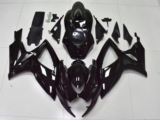 2006-2007 Glossy Black Suzuki GSXR 600/750 Bike Fairing 2006-2007 Glossy Black Suzuki GSXR 600/750 Bike Fairing
