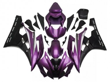 2006-2007 Purple Black Yamaha YZF R6 Motorcycle Fairings