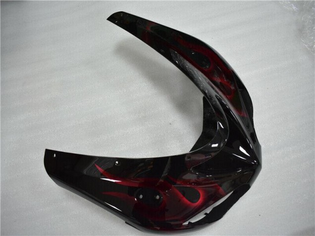 2006-2007 Red Flame Kawasaki ZX10R Motorcycle Fairings Kit 2006-2007 Red Flame Kawasaki ZX10R Motorcycle Fairings Kit