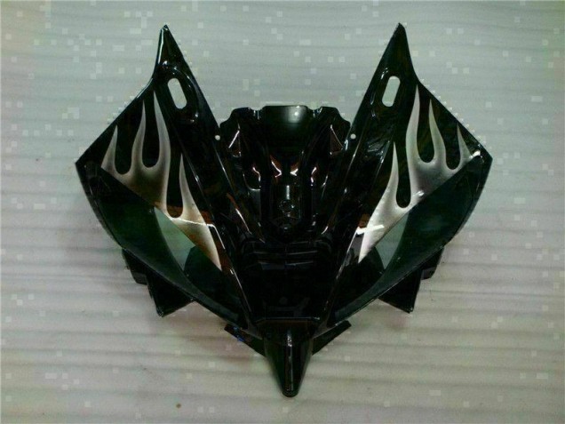 2006-2007 Silver Flame Black Yamaha YZF R6 Motor Fairings 2006-2007 Silver Flame Black Yamaha YZF R6 Motor Fairings