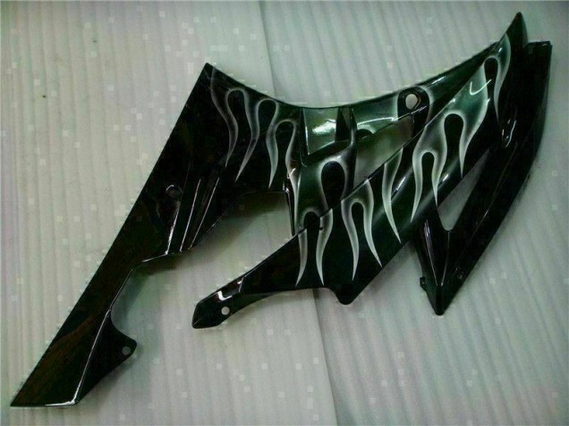 2006-2007 Silver Flame Black Yamaha YZF R6 Motor Fairings 2006-2007 Silver Flame Black Yamaha YZF R6 Motor Fairings