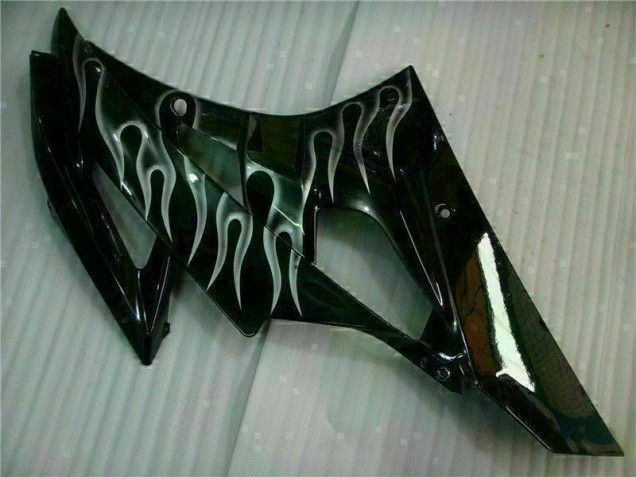 2006-2007 Silver Flame Black Yamaha YZF R6 Motor Fairings 2006-2007 Silver Flame Black Yamaha YZF R6 Motor Fairings