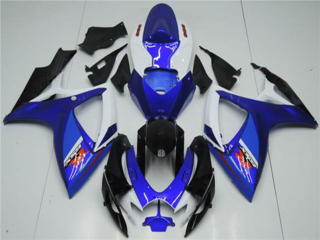 2006-2007 White Blue Suzuki GSXR 600/750 Motorcycle Fairings 2006-2007 White Blue Suzuki GSXR 600/750 Motorcycle Fairings