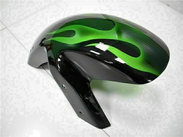 2006-2008 Green Flame Kawasaki EX650 Motorcycle Fairing Kits 2006-2008 Green Flame Kawasaki EX650 Motorcycle Fairing Kits