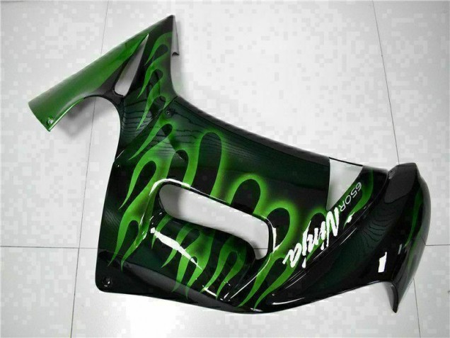 2006-2008 Green Flame Kawasaki EX650 Motorcycle Fairing Kits 2006-2008 Green Flame Kawasaki EX650 Motorcycle Fairing Kits