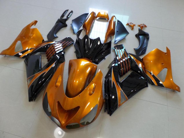 2006-2011 Brown and Black No Sticker Kawasaki ZX14R ZZR1400 Motorcycle Fairing Kits 2006-2011 Brown and Black No Sticker Kawasaki ZX14R ZZR1400 Motorcycle Fairing Kits