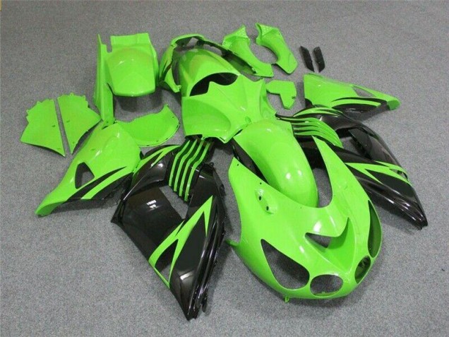 2006-2011 Green Black Kawasaki ZX14R ZZR1400 Bike Fairings 2006-2011 Green Black Kawasaki ZX14R ZZR1400 Bike Fairings