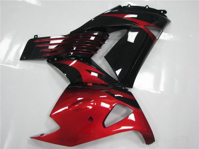 2006-2011 Red Black Kawasaki ZX14R ZZR1400 Motorcycle Fairing Kits