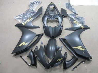 2007-2008 Black Gold Decal Yamaha YZF R1 Bike Fairing