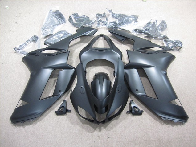 2007-2008 Black Kawasaki ZX6R Motorcycle Fairings 2007-2008 Black Kawasaki ZX6R Motorcycle Fairings