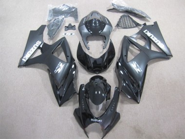 2007-2008 Black Suzuki GSXR1000 Motorcycle Fairings