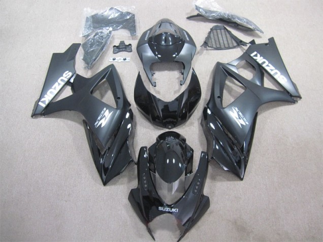 2007-2008 Black Suzuki GSXR1000 Motorcycle Fairings 2007-2008 Black Suzuki GSXR1000 Motorcycle Fairings