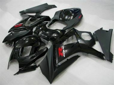 2007-2008 Black Suzuki GSXR 1000 K7 Motorcycle Fairing Kits