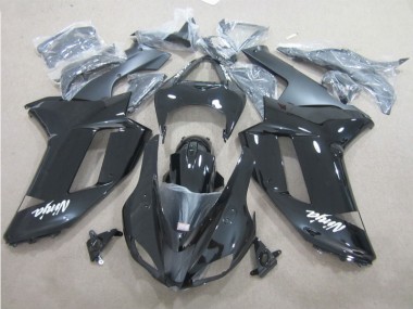 2007-2008 Black White Kawasaki ZX6R Motor Bike Fairings