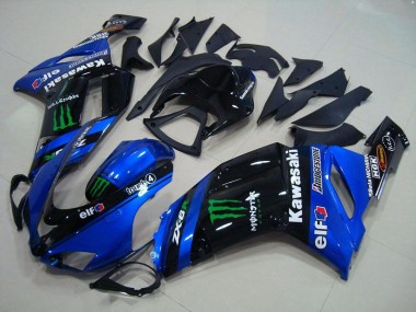 2007-2008 Blue Monster Kawasaki ZX6R Motorbike Fairings