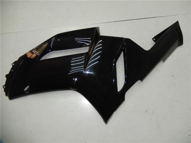 2007-2008 Glossy Black Kawasaki ZX6R Motorcycle Bodywork 2007-2008 Glossy Black Kawasaki ZX6R Motorcycle Bodywork