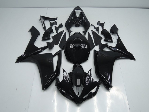 2007-2008 Glossy Black Yamaha YZF R1 Motorcycle Fairing Kit 2007-2008 Glossy Black Yamaha YZF R1 Motorcycle Fairing Kit