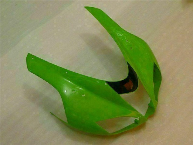 2007-2008 Green Black Dunlop Kawasaki ZX6R Motorbike Fairing Kits
