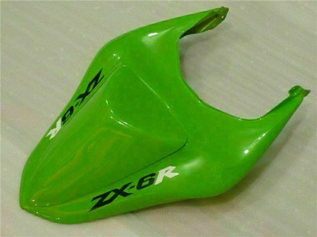 2007-2008 Green Black Dunlop Kawasaki ZX6R Motorbike Fairing Kits