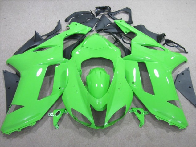 2007-2008 Green Kawasaki ZX6R Replacement Motorcycle Fairings 2007-2008 Green Kawasaki ZX6R Replacement Motorcycle Fairings