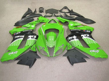 2007-2008 Green Touch 4 Kawasaki ZX6R Motorcycle Fairing Kits
