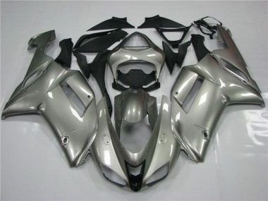 2007-2008 Grey Kawasaki ZX6R Moto Fairings