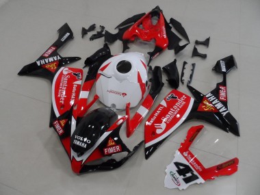 2007-2008 Red Black Stickers Yamaha YZF R1 Motorcycle Bodywork