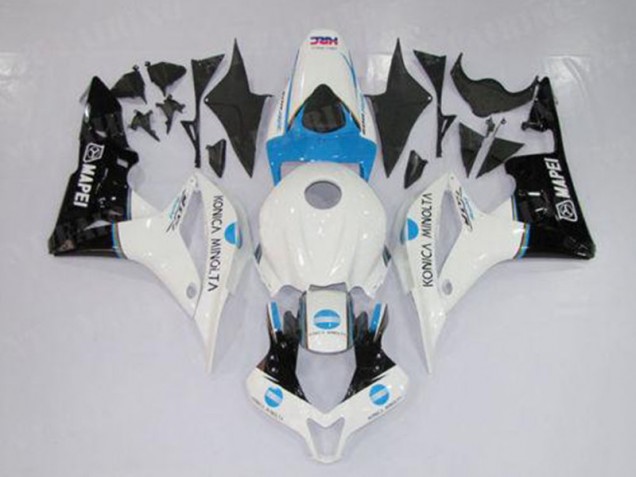 2007-2008 White Blue Black Honda CBR600RR Motorbike Fairing Kits 2007-2008 White Blue Black Honda CBR600RR Motorbike Fairing Kits