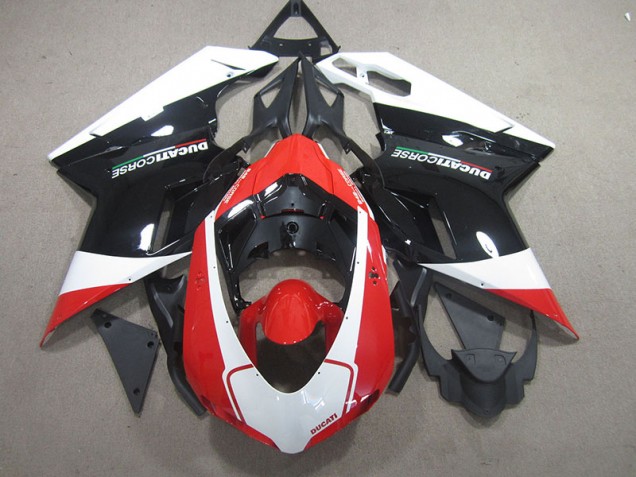 2007-2014 Black Red White Ducati 848 Motorcycle Fairings 2007-2014 Black Red White Ducati 848 Motorcycle Fairings